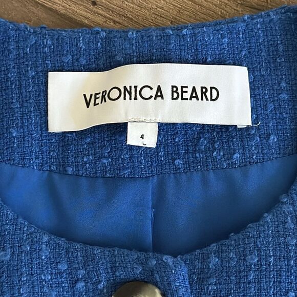 VERONICA BEARD TAMARA VEST blue COBALT SZ US 4 - Picture 4 of 5